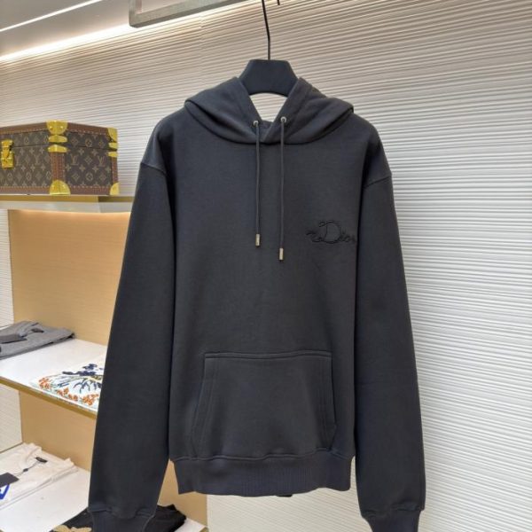 designer,replica,clothing,fake,1:1,lv,luxury,high quality Dior Satin Badge Hoodie (38BJQ)