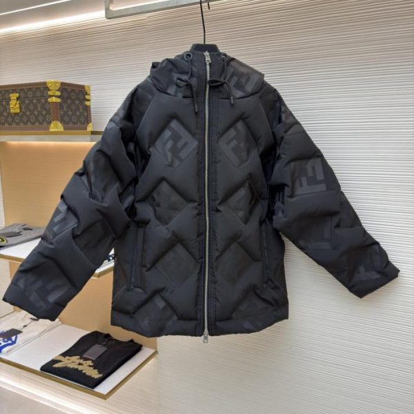 designer,replica,clothing,fake,1:1,lv,luxury,high quality Fendi FF Nylon Down Jacket (A6ODY)