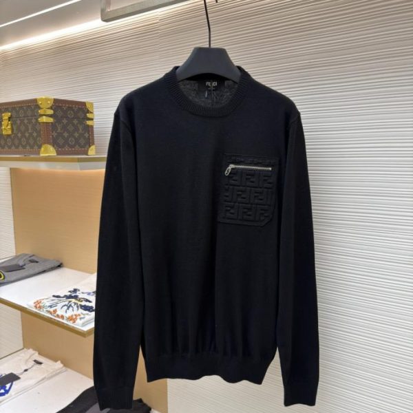 designer,replica,clothing,fake,1:1,lv,luxury,high quality Fendi Embossed Pocket Sweater (WY2H6)