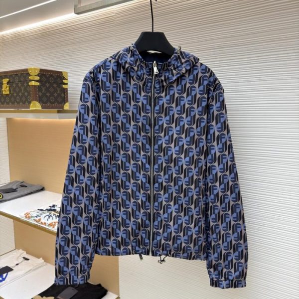 designer,replica,clothing,fake,1:1,lv,luxury,high quality Fendi Reversible Hooded Jacket (WTAJ5)