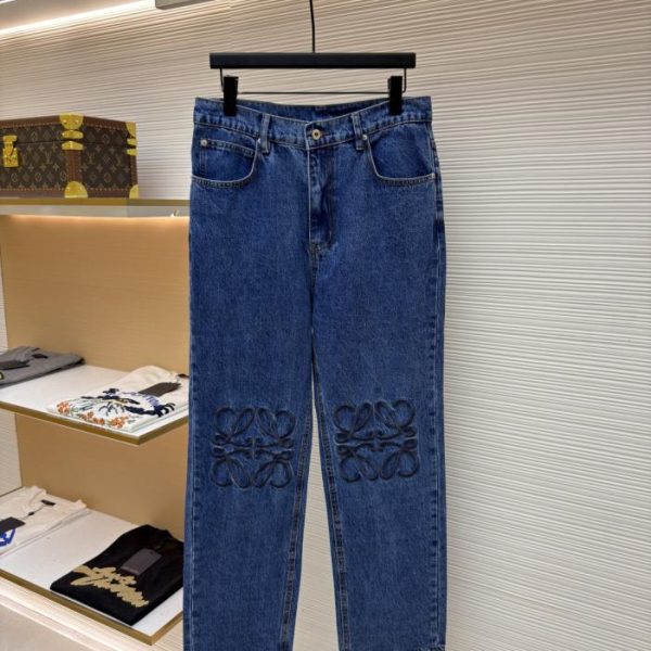 designer,replica,clothing,fake,1:1,lv,luxury,high quality Loewe Anagram Denim Jeans (YU40G)