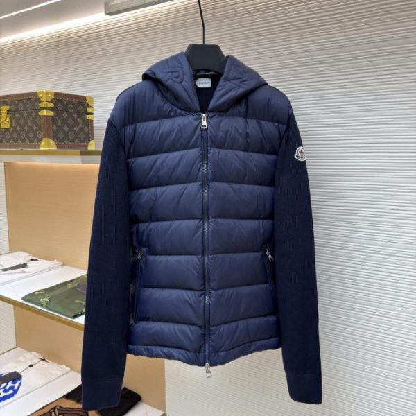 designer,replica,clothing,fake,1:1,lv,luxury,high quality MONCLER Wool Zipper Hooded Down Jacket (7ZVVL)
