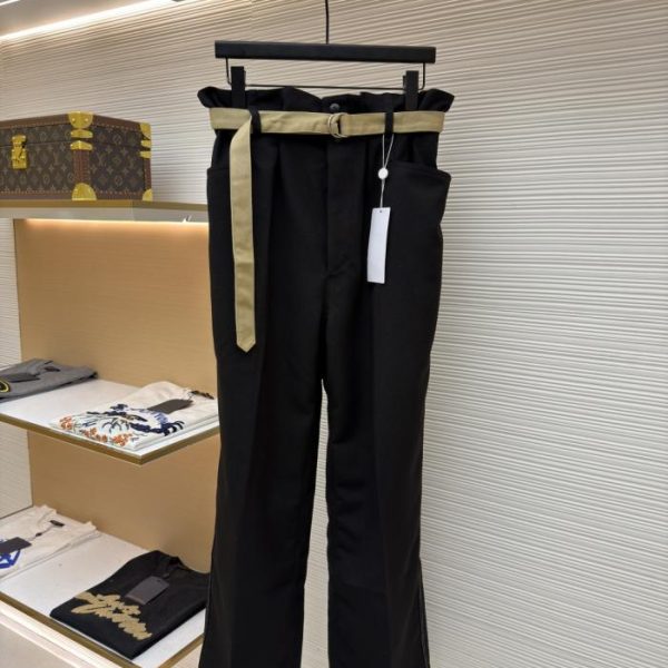 designer,replica,clothing,fake,1:1,lv,luxury,high quality Maison Margiela Straight-Leg Casual Trousers with Topstitching (HRWJH)