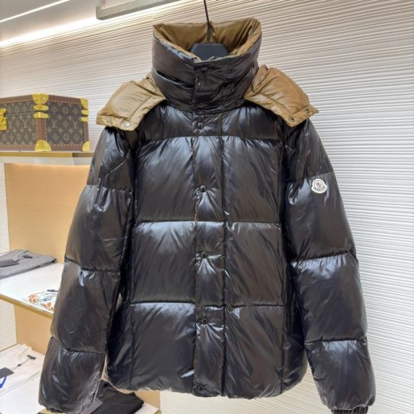 designer,replica,clothing,fake,1:1,lv,luxury,high quality Moncler Parana Collection Solid Color Patent Finish Down Jacket (7X45Q)