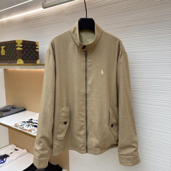 designer,replica,clothing,fake,1:1,lv,luxury,high quality Ralph Lauren logo embroidered reversible jacket (C5Z3Z)