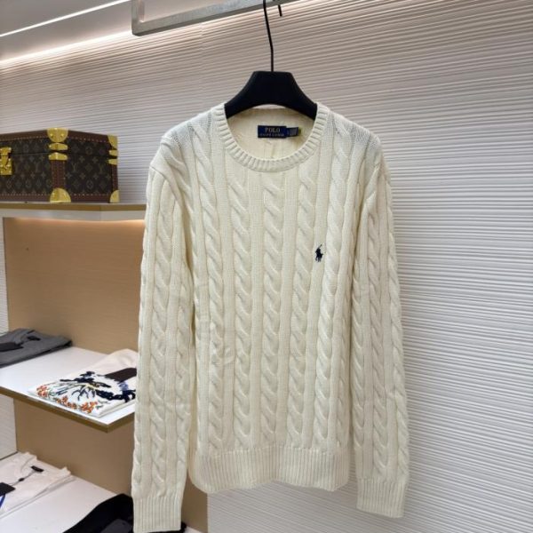 designer,replica,clothing,fake,1:1,lv,luxury,high quality Ralph Lauren cable-knit crew neck sweater (RWQ6V)