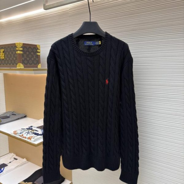 designer,replica,clothing,fake,1:1,lv,luxury,high quality Ralph Lauren cable-knit crew neck sweater (CFG9F)
