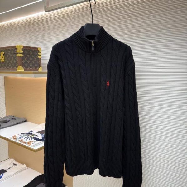 designer,replica,clothing,fake,1:1,lv,luxury,high quality Ralph Lauren Cable Knit Zipper Sweater (2JZOG)