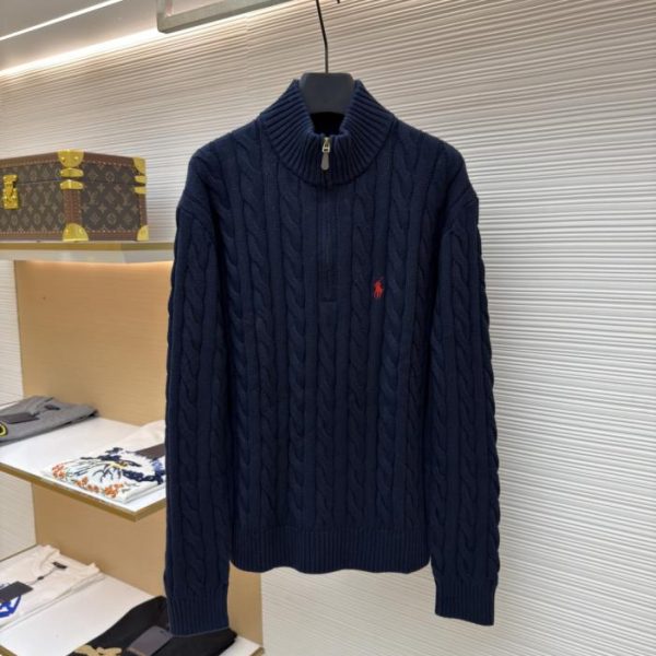 designer,replica,clothing,fake,1:1,lv,luxury,high quality Ralph Lauren Cable Knit Zipper Sweater (8ELQ4)