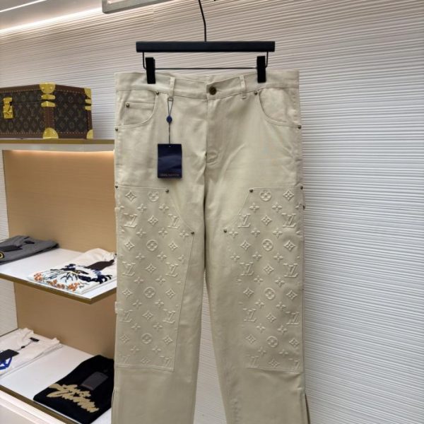 designer,replica,clothing,fake,1:1,lv,luxury,high quality LOUIS VUITTON Embossed Jeans (IU6Z8)