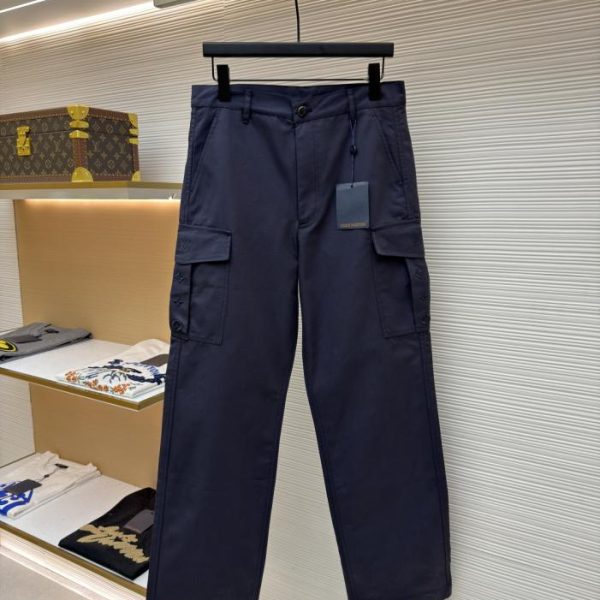 designer,replica,clothing,fake,1:1,lv,luxury,high quality LOUIS VUITTON Embroidered Pocket Work Trousers (F97MH)