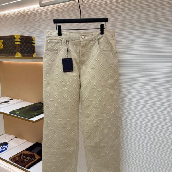 designer,replica,clothing,fake,1:1,lv,luxury,high quality LOUIS VUITTON Embossed Jeans (A89X2)
