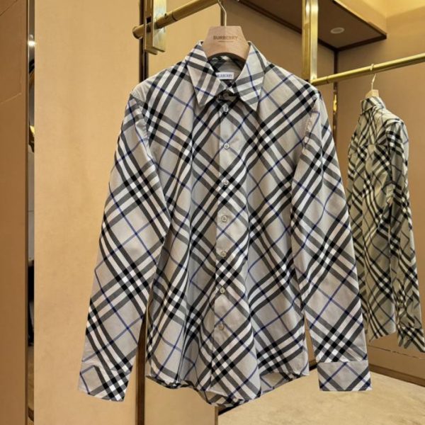 designer,replica,clothing,fake,1:1,lv,luxury,high quality Burberry Vintage Twill (Flannel) War Horse Cotton Long-Sleeve Shirt (L5JFC)