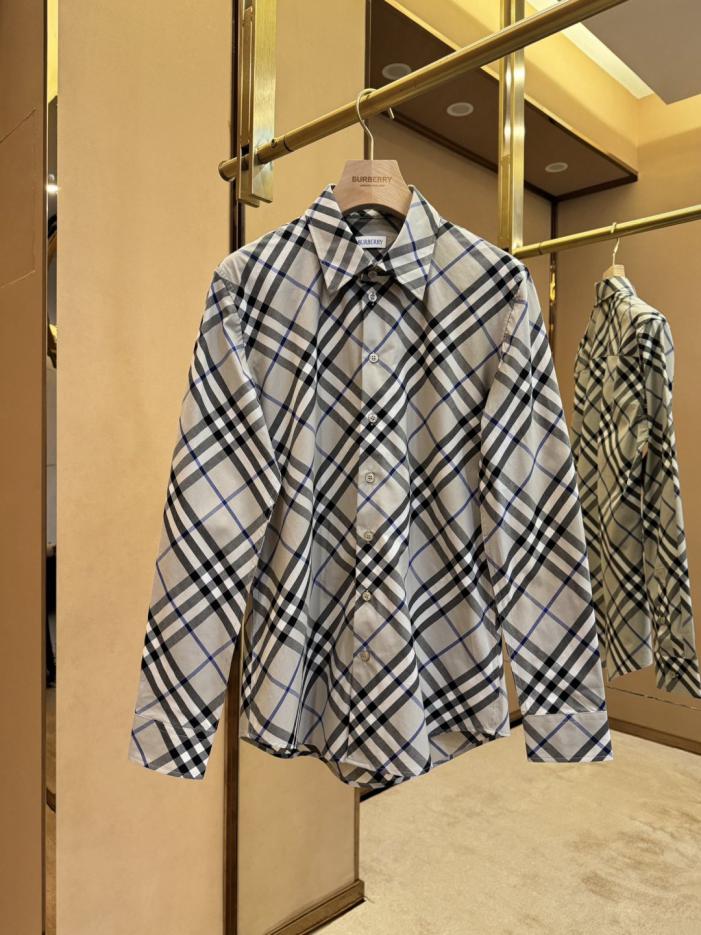 designer,replica,clothing,fake,1:1,lv,luxury,high quality Burberry Vintage Twill (Flannel) War Horse Cotton Long-Sleeve Shirt (L5JFC)