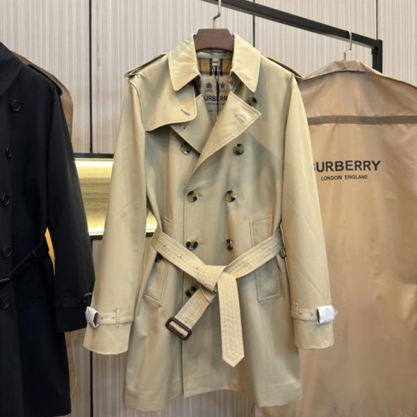 designer,replica,clothing,fake,1:1,lv,luxury,high quality BURBERRY Kensington Fit – Heritage Trench Men’s Short Trench Coat, Honey Color (D251G)