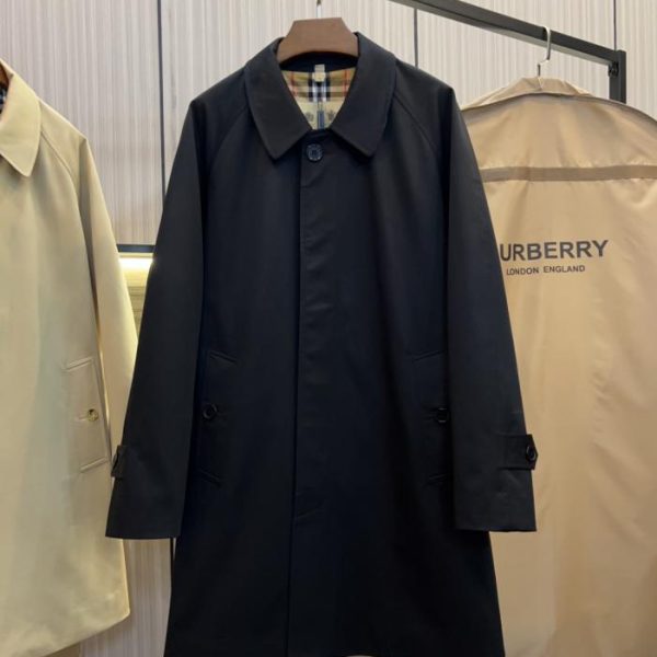 designer,replica,clothing,fake,1:1,lv,luxury,high quality BURBERRY New Camden Fit Men’s – Mid-Length Heritage Lightweight Coat in Black (CLLTN)