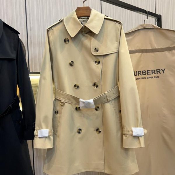 designer,replica,clothing,fake,1:1,lv,luxury,high quality BURBERRY New Kensington Fit – Heritage Trench Women’s Short Trench Coat in Honey Color (CT5L3)
