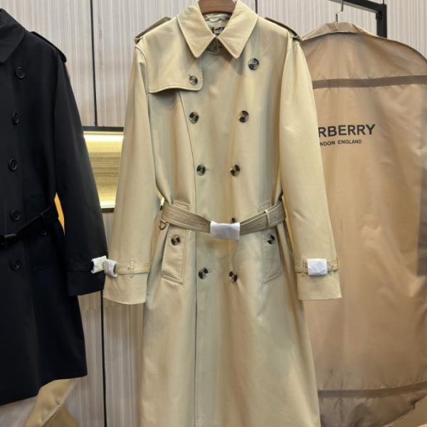 designer,replica,clothing,fake,1:1,lv,luxury,high quality BURBERRY New Kensington Fit – Heritage Trench Men’s Long Trench Coat, Honey Color (HJ25U)