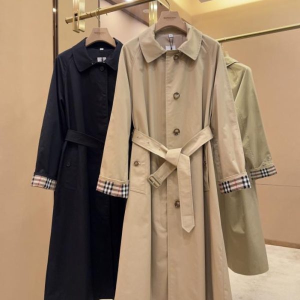 designer,replica,clothing,fake,1:1,lv,luxury,high quality BURBERRY New Version Belt Camden Fit Women’s – Long Brighton Lightweight Coat in Honey (XW2D7)