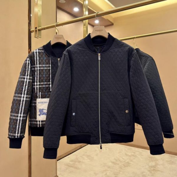 designer,replica,clothing,fake,1:1,lv,luxury,high quality Burberry Quilted Temperature-Controlled Barn Nylon Baseball Jacket (GLON5)