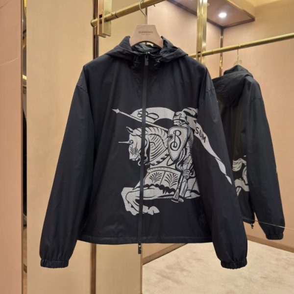 designer,replica,clothing,fake,1:1,lv,luxury,high quality Burberry Equestrian Logo Nylon Jacket (1C35D)
