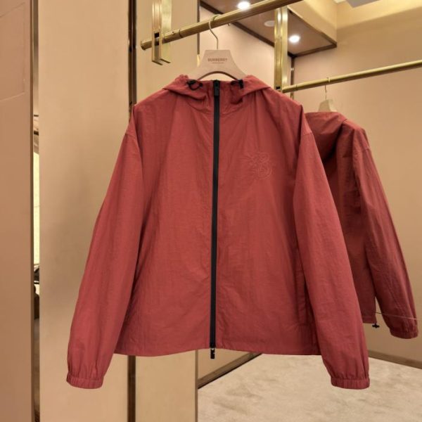 designer,replica,clothing,fake,1:1,lv,luxury,high quality Burberry Geranium Color New Year’s Nylon Cotton Jacket (S84X4)