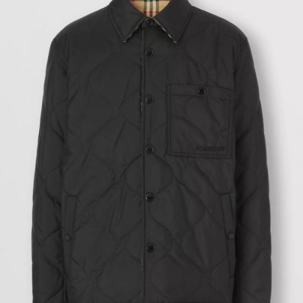 designer,replica,clothing,fake,1:1,lv,luxury,high quality Burberry Reversible Vintage Check Temperature-Controlled Coat Shirt Jacket (HJJUM)