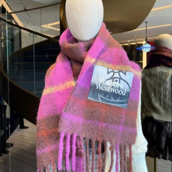 designer,replica,clothing,fake,1:1,lv,luxury,high quality Vivienne Westwood Classic Saturn Mohair Scarf (CO983)