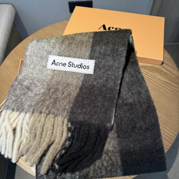 designer,replica,clothing,fake,1:1,lv,luxury,high quality ACNE New Alpaca & Mohair Rainbow Scarf (69G1I)