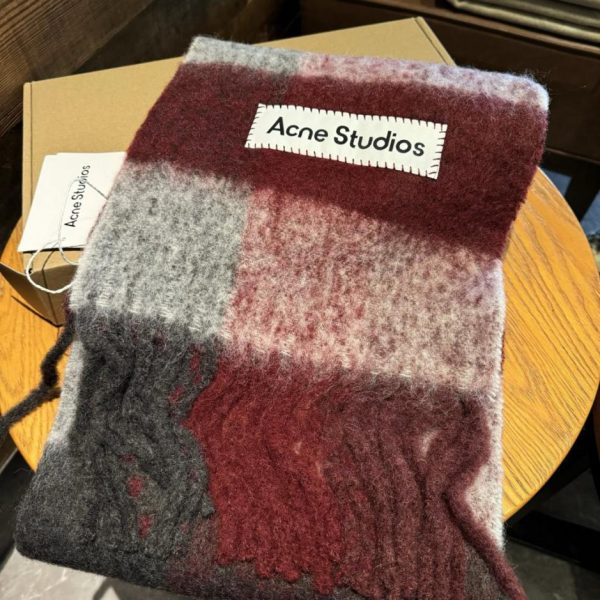 designer,replica,clothing,fake,1:1,lv,luxury,high quality ACNE New Alpaca & Mohair Rainbow Scarf (79896)