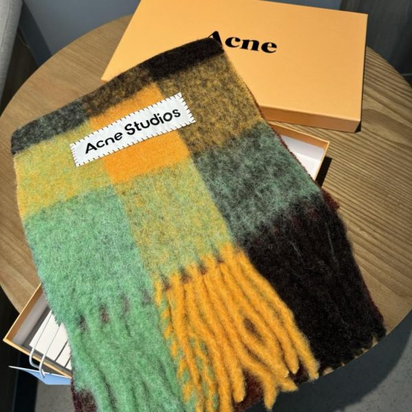 designer,replica,clothing,fake,1:1,lv,luxury,high quality ACNE New Alpaca & Mohair Rainbow Scarf (81KUK)