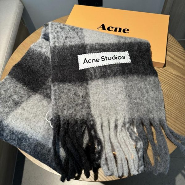 designer,replica,clothing,fake,1:1,lv,luxury,high quality ACNE New Alpaca & Mohair Rainbow Scarf (IR4KG)