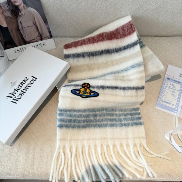 designer,replica,clothing,fake,1:1,lv,luxury,high quality Vivienne Westwood Classic Saturn Mohair Scarf (L6ENM)