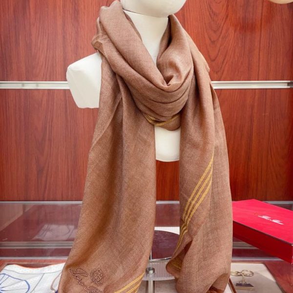 designer,replica,clothing,fake,1:1,lv,luxury,high quality 【LP Solid Color Striped Long Scarf】 (44DWW)