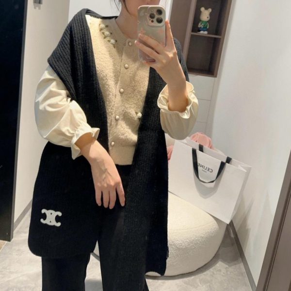 designer,replica,clothing,fake,1:1,lv,luxury,high quality CELINE Classic Cashmere Scarf (NM1Y4)