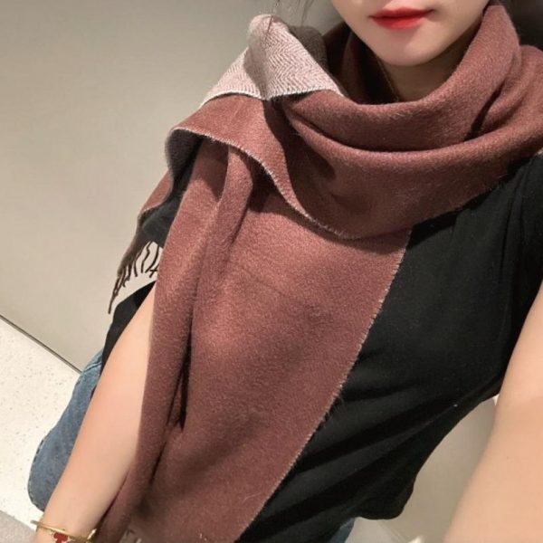 designer,replica,clothing,fake,1:1,lv,luxury,high quality Cashmere version of LP water ripple double-sided cashmere scarf (Y6KM8)