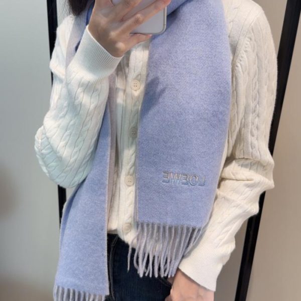 designer,replica,clothing,fake,1:1,lv,luxury,high quality Loewe Reversible Color-Blocked Feminine Scarf (760XD)