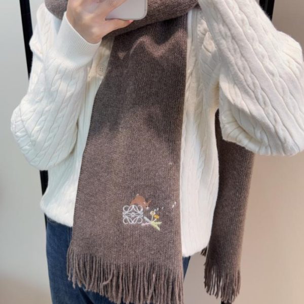designer,replica,clothing,fake,1:1,lv,luxury,high quality Loewe premium cashmere knit scarf (AG1F5)