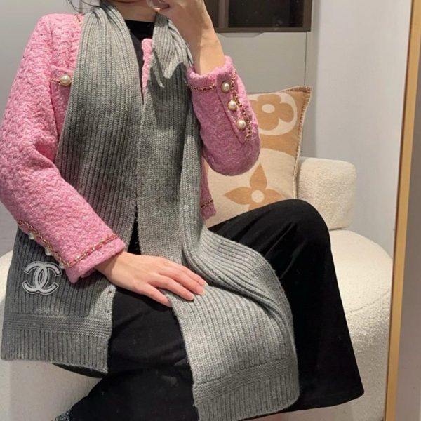 designer,replica,clothing,fake,1:1,lv,luxury,high quality Chanel’s new knitted long scarf (513OE)
