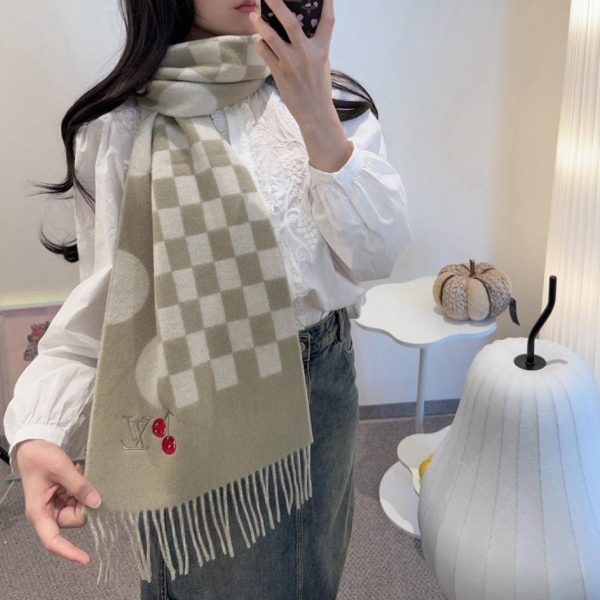 designer,replica,clothing,fake,1:1,lv,luxury,high quality LV Cherry Scarf (NS72H)