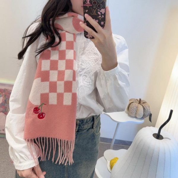 designer,replica,clothing,fake,1:1,lv,luxury,high quality LV Cherry Scarf (O977A)