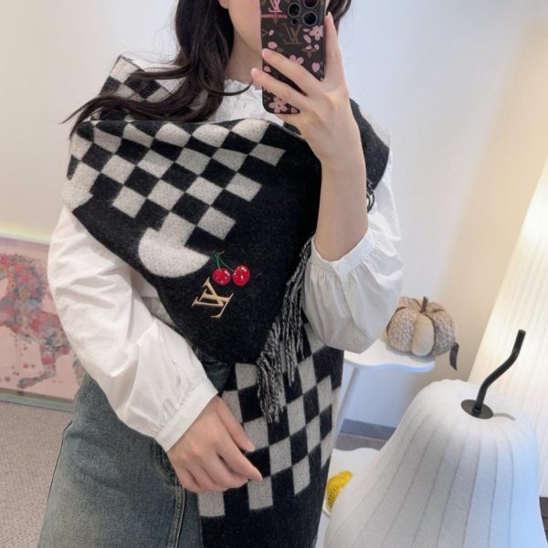 designer,replica,clothing,fake,1:1,lv,luxury,high quality LV Cherry Scarf (TVESF)