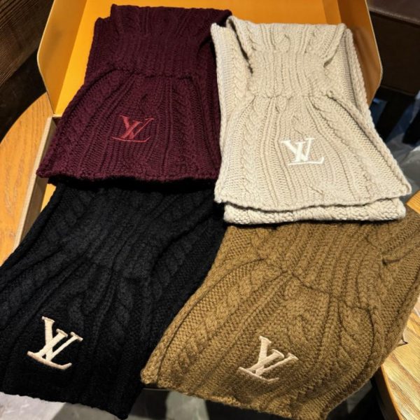 designer,replica,clothing,fake,1:1,lv,luxury,high quality LV 100% Wool Never Freeze Scarf (5Y8EF)