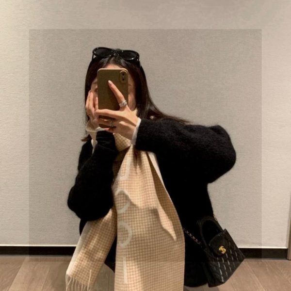 designer,replica,clothing,fake,1:1,lv,luxury,high quality LV cashmere scarf (CVSBL)