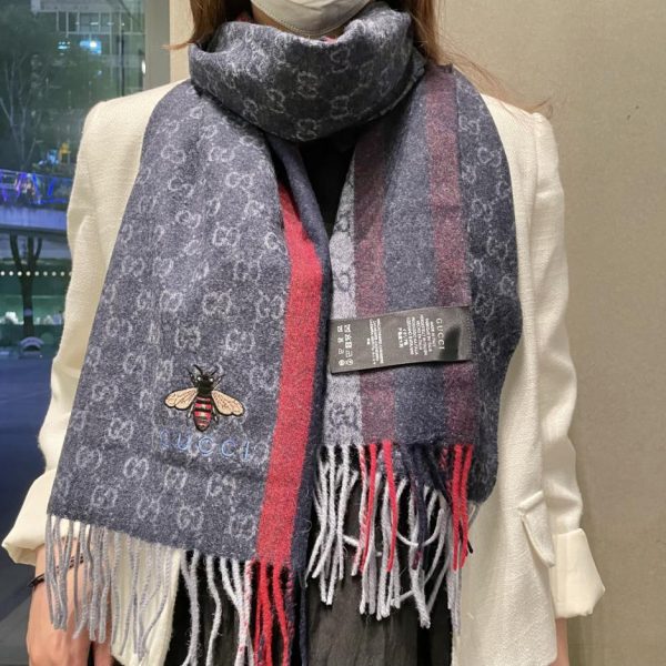 designer,replica,clothing,fake,1:1,lv,luxury,high quality Gucci’s latest couple’s highland cashmere scarf (AN96T)