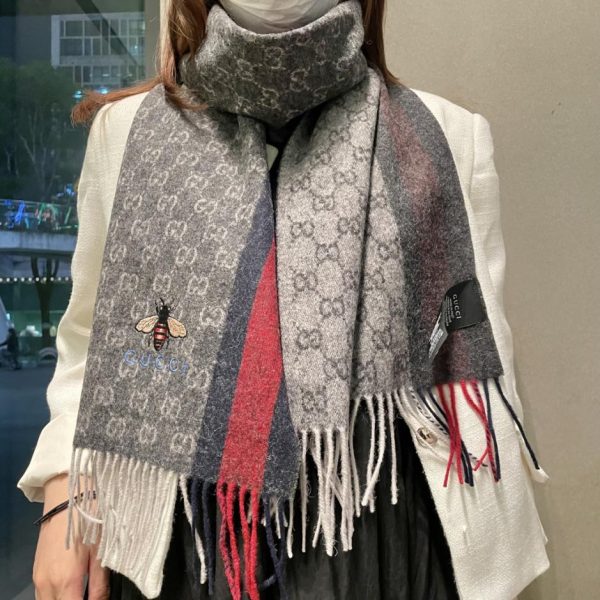 designer,replica,clothing,fake,1:1,lv,luxury,high quality Gucci’s latest couple’s highland cashmere scarf (DSGQA)