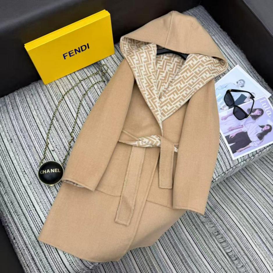 designer,replica,clothing,fake,1:1,lv,luxury,high quality Fendi New Double F Jacquard Reversible Hooded Wool Mid-Length Coat with Belt at the Waist (E1B3K) designer,replica,clothing,fake,1:1,lv,luxury,high quality Fendi New Double F Jacquard Reversible Hooded Wool Mid-Length Coat with Belt at the Waist (E1B3K)