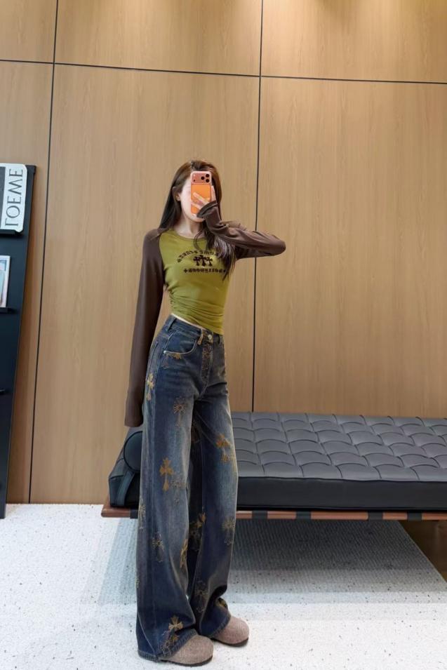 designer,replica,clothing,fake,1:1,lv,luxury,high quality Chrome Hearts New Embroidered Cross Straight Leg Jeans, Fleece-Lined for Warmth (WC2AK) designer,replica,clothing,fake,1:1,lv,luxury,high quality Chrome Hearts New Embroidered Cross Straight Leg Jeans, Fleece-Lined for Warmth (WC2AK)