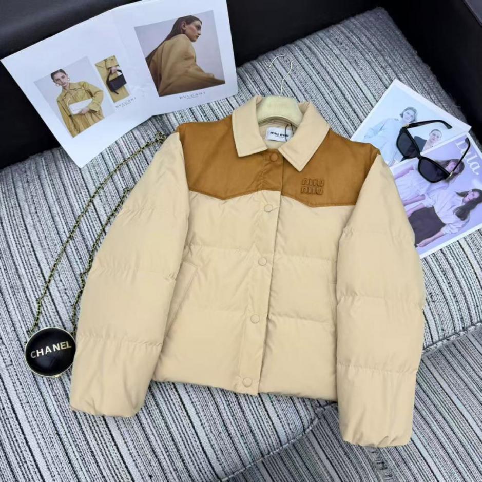designer,replica,clothing,fake,1:1,lv,luxury,high quality MiuMiu Fall/Winter New Arrival: Leather Logo Lapel Color-Blocked Down Jacket (B8S9R) designer,replica,clothing,fake,1:1,lv,luxury,high quality MiuMiu Fall/Winter New Arrival: Leather Logo Lapel Color-Blocked Down Jacket (B8S9R)