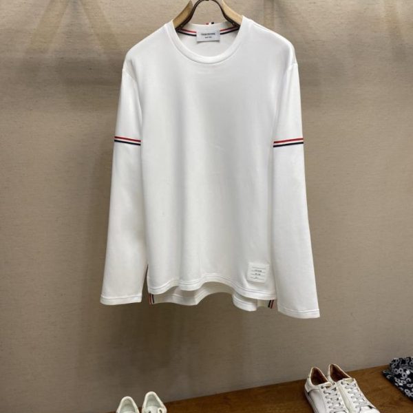 designer,replica,clothing,fake,1:1,lv,luxury,high quality TB Unisex Crew Neck Long Sleeve T-Shirt (1Z806)